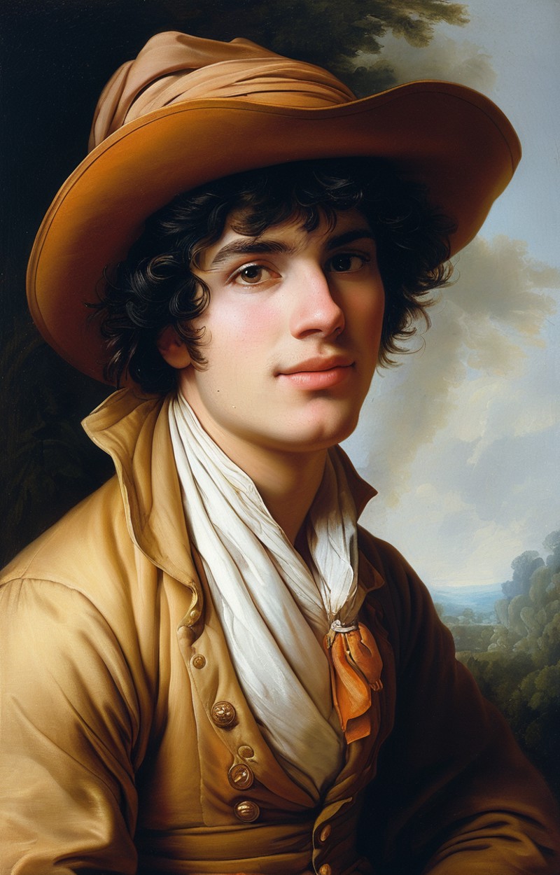 masterpiece,best quality,<lora:tbh152-sdxl:0.8>,illustration,style of Élisabeth Vigée-Lebrun portrait of man